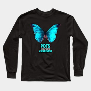 POTS Postural Orthostatic Tachycardia Syndrome Awareness Long Sleeve T-Shirt